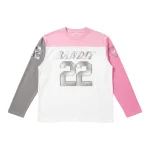 Bandit Europe Pink Grey White Long Sleeve Gersey