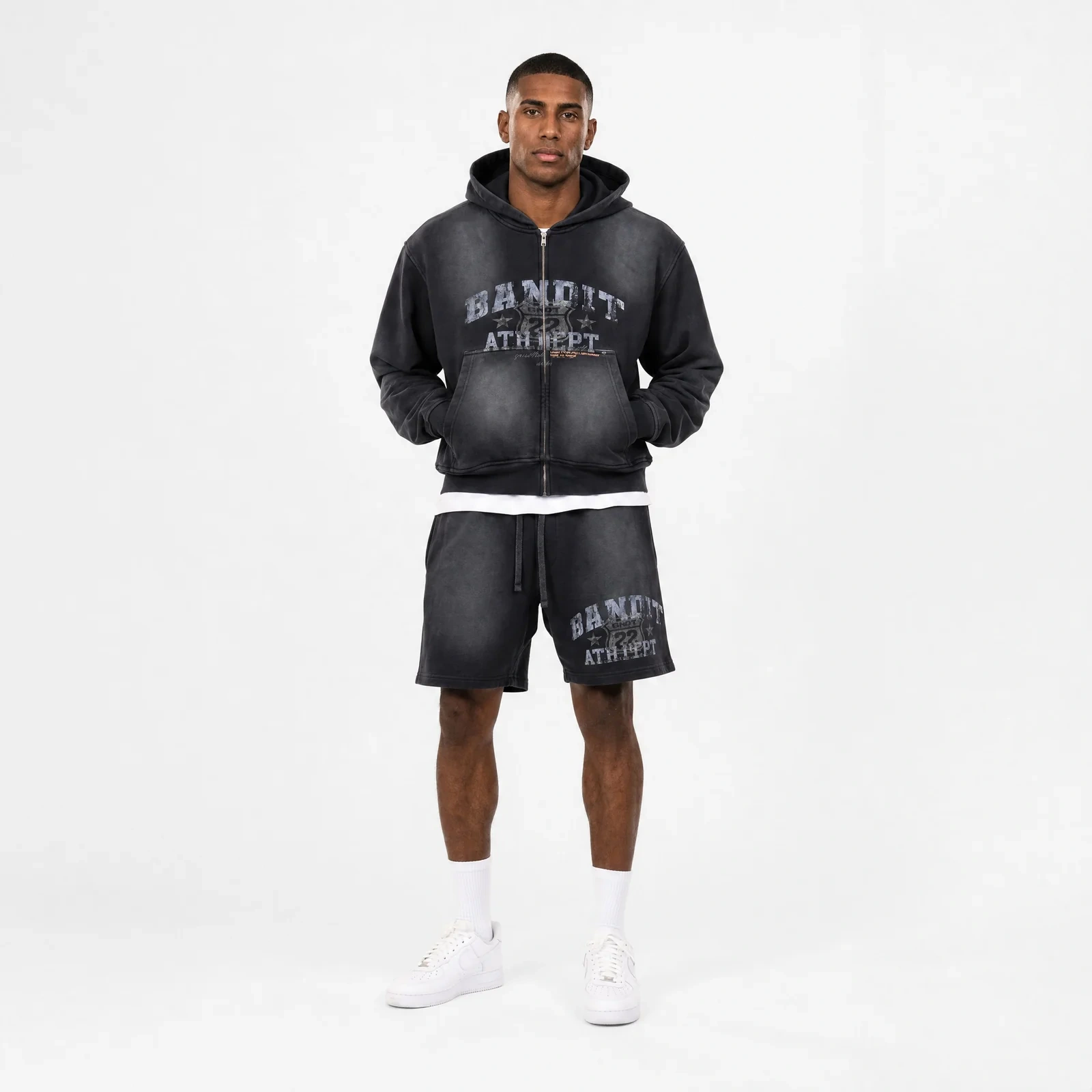 Bandit Europe Tracksuit Ath Dept (Shorts + Hoodie) Tracksuit Black Bandit Europe Tracksuit Ath Dept (Shorts + Hoodie) Tracksuit Black