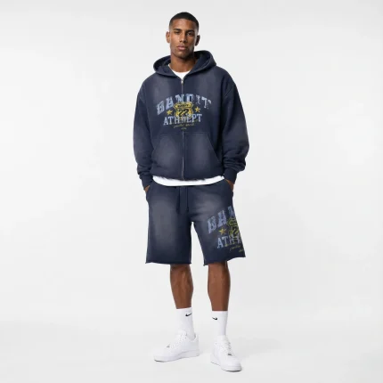 Bandit Europe Tracksuit Ath Dept (Shorts+Hoodie) Navy Tracksuit (3)