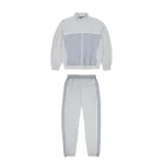 Bandit Europe Tracksuit Black Grey Grey Cream Shellsuit