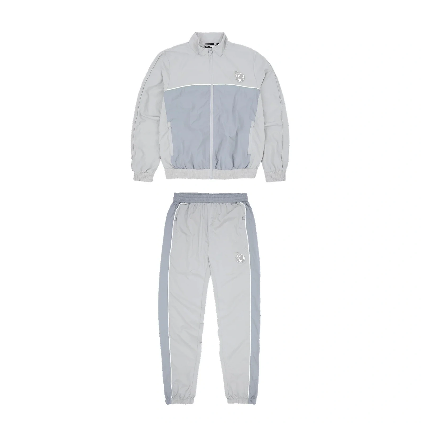 Bandit Europe Tracksuit Black Grey Grey Cream Shellsuit Bandit Europe Tracksuit Black Grey Grey Cream Shellsuit